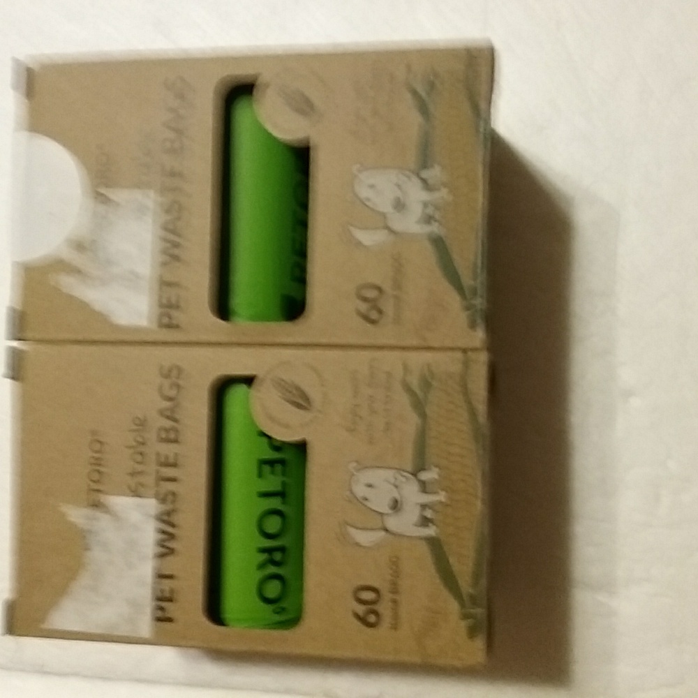 😊Petoro pet disposable pet waste bags. Lot of 2 boxes
